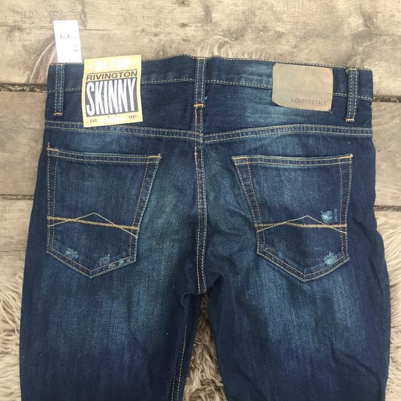 NWOT Aeropastale distressed skinny jeans - 31/32 - Picture 8 of 9